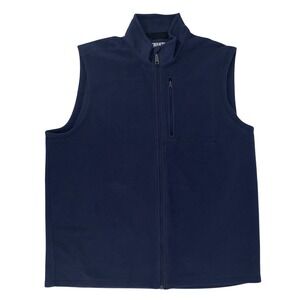 Duluth Trading Co Men's Fleece Vest Size XL Navy Chest Pocket Outdoor Exc Cond!